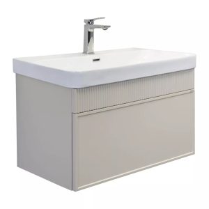 Тумба подвесная Comforty Мадрид 81 с раковиной CF19595BX-80 Серый шелк 00-00009124CF Тумба подвесная Comforty Мадрид 81 с раковиной CF19595BX-80 Серый шелк 00-00009124CF