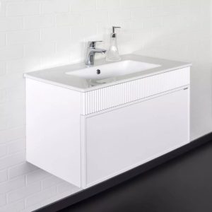 Тумба подвесная Comforty Мадрид 81 с раковиной 80E Белый матовый 00-00017865CF Тумба подвесная Comforty Мадрид 81 с раковиной 80E Белый матовый 00-00017865CF