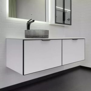 Тумба подвесная Comforty Онега 138 с раковиной 21004 Белый матовый 00-00017886CF