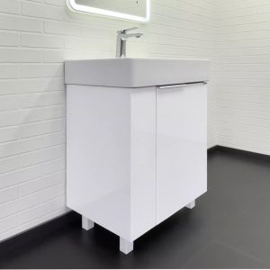 Тумба напольная Comforty Асти 60 с раковиной CF3WL032 Белый глянцевый 00-00019247CF