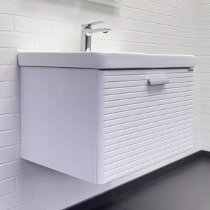 Тумба подвесная Comforty Танжер 71 с раковиной 4470 Белый матовый 00-00019565CF