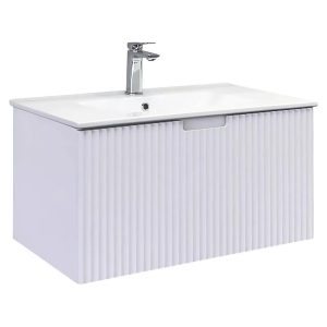 Тумба подвесная Comforty Муром 81 с раковиной 80E Белый матовый 00-00020158CF