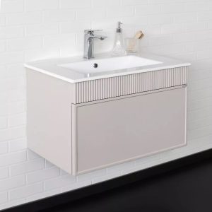 Тумба подвесная Comforty Мадрид 71 с раковиной 70E Серый шелк 00-00020643CF Тумба подвесная Comforty Мадрид 71 с раковиной 70E Серый шелк 00-00020643CF