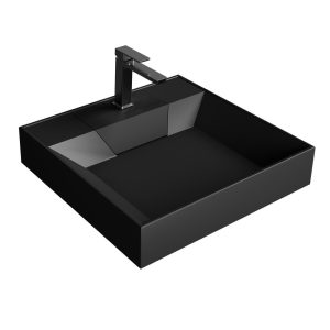 Раковина под стиральную машину Grossman Luxor 60 Черный матовый 11.R01.60.210