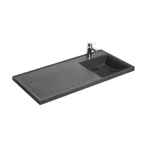 Раковина под стиральную машину Aquaton Лондри 105 правая Графит 1A72223KLH21R