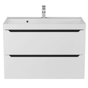 Тумба подвесная Uperwood Tanos 80,2 с раковиной Белый / Графит 29111020231 Тумба подвесная Uperwood Tanos 80,2 с раковиной Белый / Графит 29111020231