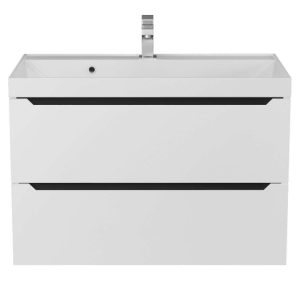 Тумба подвесная Uperwood Tanos 80 Белый / Графит 2930205142 Тумба подвесная Uperwood Tanos 80 Белый / Графит 2930205142