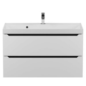 Тумба подвесная Uperwood Tanos 90 Белый / Графит 2930205143 Тумба подвесная Uperwood Tanos 90 Белый / Графит 2930205143