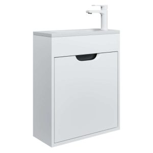 Тумба подвесная Uperwood Modul 50 правая Белый / Графит 2930205359