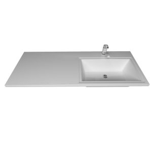 Раковина под стиральную машину Grossman Марсал 120 правая + кронштейн Белый глянцевый 5217120