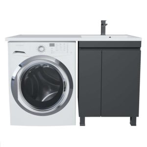 Тумба напольная Uperwood Magenta 45 под стиральную машину Черный матовый 5930205167 Тумба напольная Uperwood Magenta 45 под стиральную машину Черный матовый 5930205167