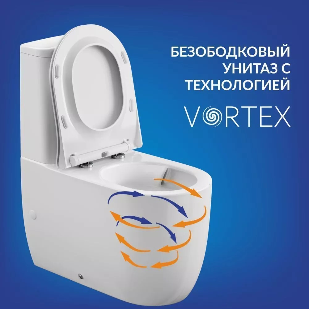 Унитаз-компакт Cersanit Moduo Vortex Белый глянцевый 69192 Унитаз-компакт Cersanit Moduo Vortex Белый глянцевый 69192 — изображение 4