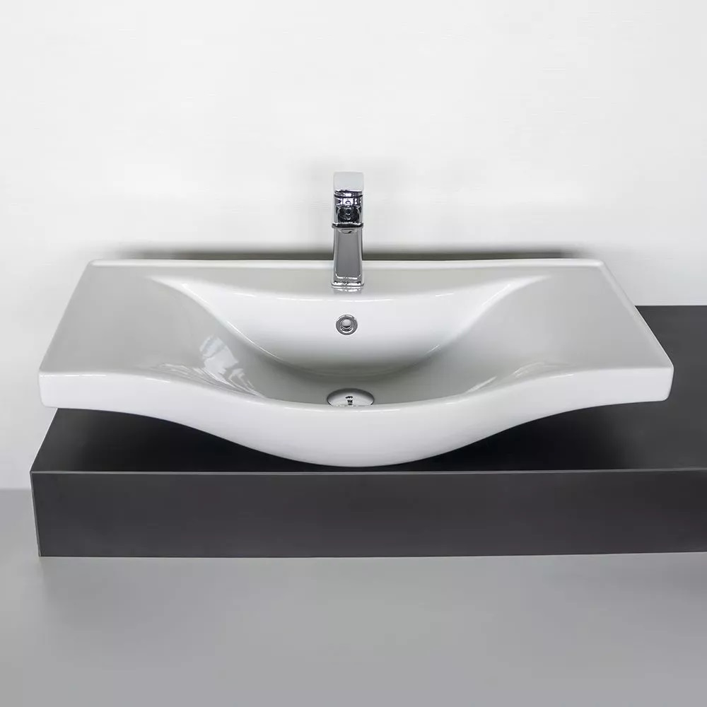 Раковина на мебель Esvit Basic 80 Белый глянцевый 7080 Раковина на мебель Esvit Basic 80 Белый глянцевый 7080 — изображение 2