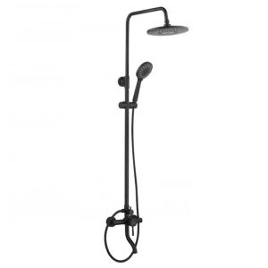 Душевая система Fashun A52 с изливом Черный матовый A52409-7