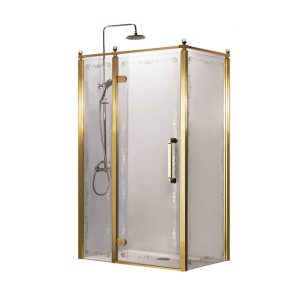 Душевой уголок Azario Ontario 120х90 левый Золото / Прозрачное AZ-NBB1231-L 900 GOLD