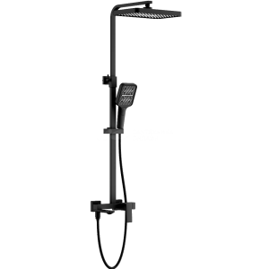 Душевая система Belz B709 с изливом Черный матовый B24709-7