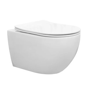 Унитаз подвесной Comforty с крышкой-сиденье Белый глянцевый CF40253T