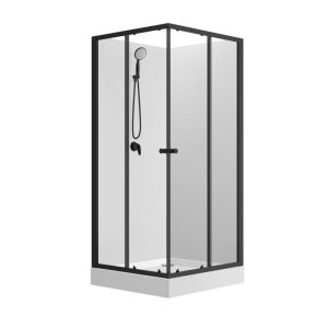 Душевая кабина Loranto Neo 90х90 Черный / Прозрачное CS-21801