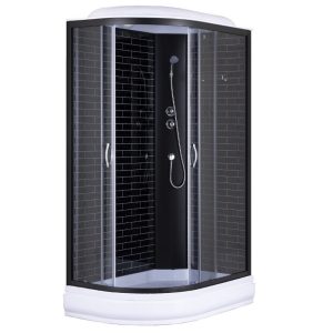 Душевая кабина Loranto Sunway 120х80 правая Черный / Тонированное CS-66120-20R GB 120