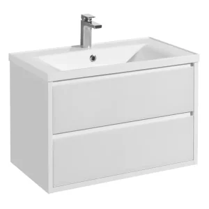 Тумба подвесная с раковиной Aquaton Римини 79,6х44,5 белый Айрис 1A2267K3RN010 Тумба подвесная с раковиной Aquaton Римини 79,6х44,5 белый Айрис 1A2267K3RN010