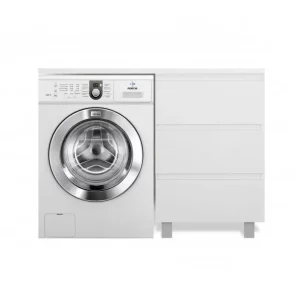 Тумба напольная Эстет Dallas Luxe под стиральную машину 110 с раковиной Белый ФР-00002019