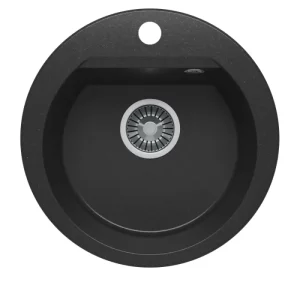 Мойка кухонная Polygran Atol 46 678897 Черный матовый