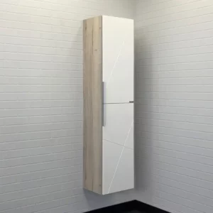 Пенал подвесной Comforty Мерано 30 Белый / Дуб дымчатый 00-00008479CF