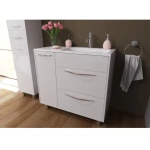 Тумба напольная Эстет Barcelona  90 с раковиной Белый ФР-00003598