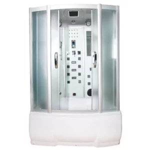 Душевая кабина Водный мир 150х85, Хром / Матовое, Высокий поддон