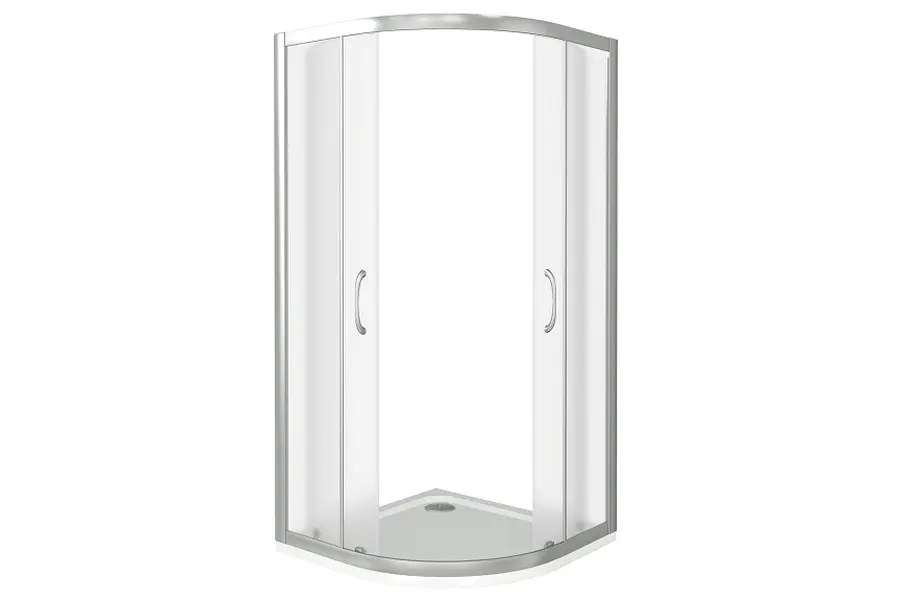 Душевой уголок Bas Latte 80х185 Хром / Прозрачное Душевой уголок Bas Latte 80х185 Хром / Прозрачное