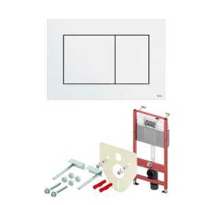 Инсталляция TECEbase  для скрытого монтажа унитаза  + клавиша смыва Now Белый глянцевый 9400413
