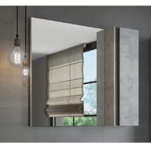 Шкаф зеркальный Comforty Эдинбург 80 Бетон светлый 00004147981CF