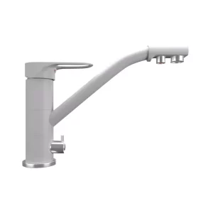 Смеситель для кухни Ulgran Quartz с подключением к фильтру UQ-010-04 Платина