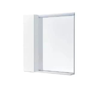 Шкаф зеркальный Aquaton Рене 80,1х85,1см Белый/Грецкий орех 1A222502NRC80