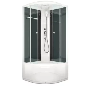 Душевая кабина Domani-Spa Delight Slim high без электрики 80х80 Белый, Поддон высокий