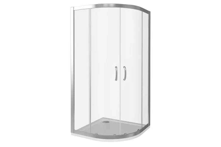 Душевой уголок Bas Infinity 90х185 Хром / Прозрачное Душевой уголок Bas Infinity 90х185 Хром / Прозрачное