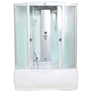 Душевая кабина Водный мир 170х85, Хром / Матовое, Высокий поддон