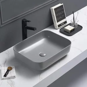 Раковина накладная Comforty T-Y9378 50х39 Серый матовый 00-00007639