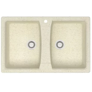 Мойка кухонная Azario Elmas 78х50 Бежевый CS00078331
