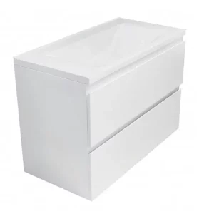 Тумба подвесная Эстет Bali  89,8 с раковиной Белый ФР-00002074