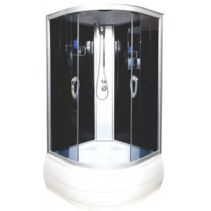 Душевая кабина Водный мир 80х80, Хром / Тонированное, Высокий поддон