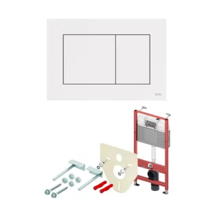 Инсталляция TECEbase  для скрытого монтажа унитаза + клавиша Now смыва Белый матовый К440417