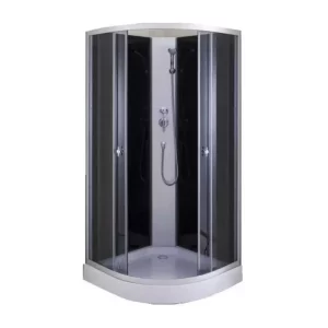 Душевая кабина Водный мир 100х100 Хром / Тонированное низкий поддон ВМ-883 Е 100Ч