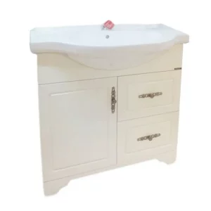 Тумба напольная Comforty Севилья 86 + раковина Слоновая кость 00-00003083CF