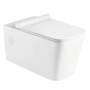 Унитаз подвесной Azario Quadro + с сиденьем Белый AZ-003