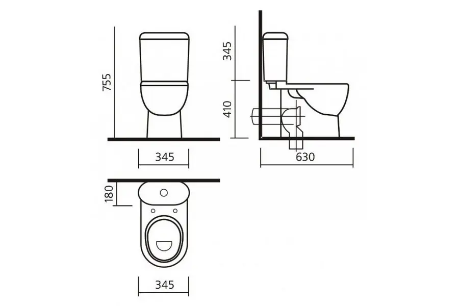 Унитаз-компакт Sanita Luxe Art с сиденьем Soft Close Унитаз-компакт Sanita Luxe Art с сиденьем Soft Close — изображение 2