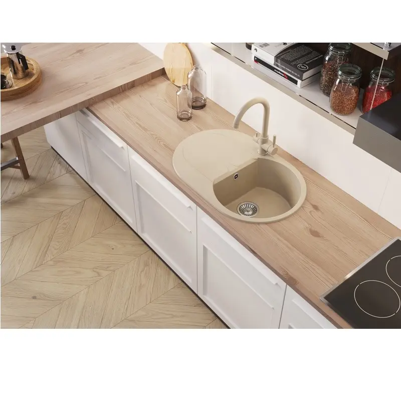 Мойка кухонная Polygran Atol 76 679016 Черный матовый Мойка кухонная Polygran Atol 76 679016 Черный матовый — изображение 2