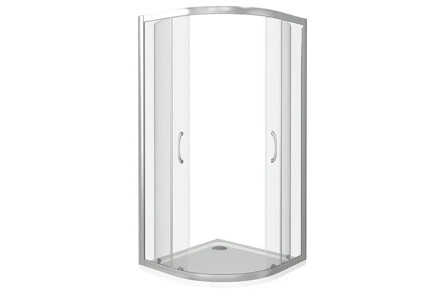Душевой уголок Bas Latte 80х185 Хром / Прозрачное Душевой уголок Bas Latte 80х185 Хром / Прозрачное — изображение 2