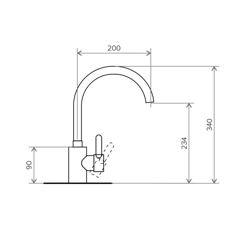 Смеситель для кухни Polygran Элара 349514 Песочный Смеситель для кухни Polygran Элара 349514 Песочный — изображение 2