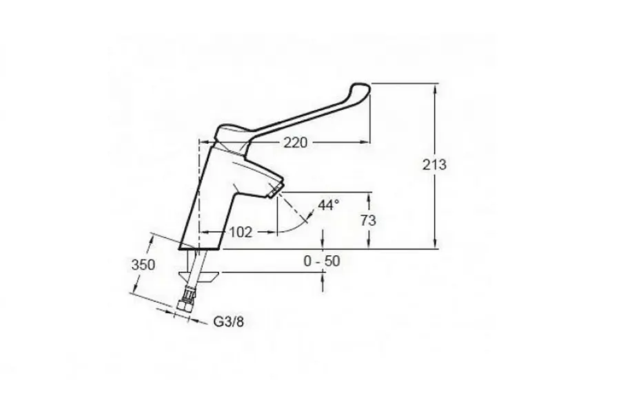 Смеситель для раковины Jacob Delafon Easy E18162-CP Смеситель для раковины Jacob Delafon Easy E18162-CP — изображение 2